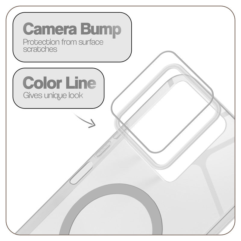 Anti-Yellow Colored Camera Line Case Support Magnetic Accessories Back Cover For Motorola Moto G37 Power 5G