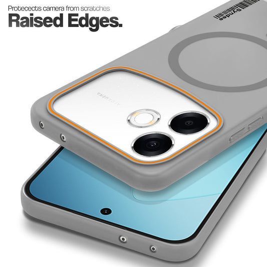 Colourful Frosted Matte With Raised Camera Protection Back Cover Case For Oppo F33 Pro 5G