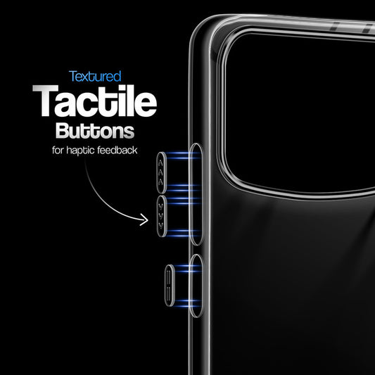 Crystal Clear Anti-Yellow Transparent Back Cover Case With Camera Ring Protection for Oppo F33 Pro 5G
