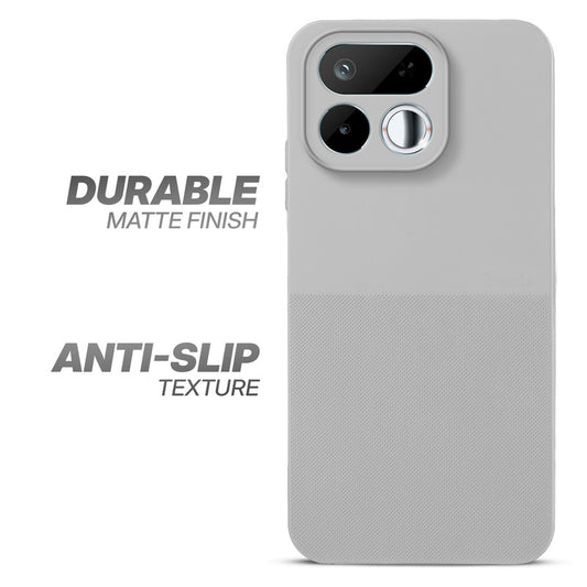 Durable Silicone Matte Back Cover with Textured Grip & Raised Camera Edges for Realme 16T 5G