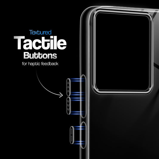 Crystal Clear Anti-Yellow Transparent Back Cover Case With Camera Ring Protection for Redmi Note 13 Pro 5G