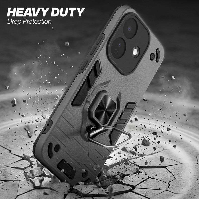 Redmi Note 17 Pro 5G protective case illustrating impact drop protection with an impact-resistant frame.