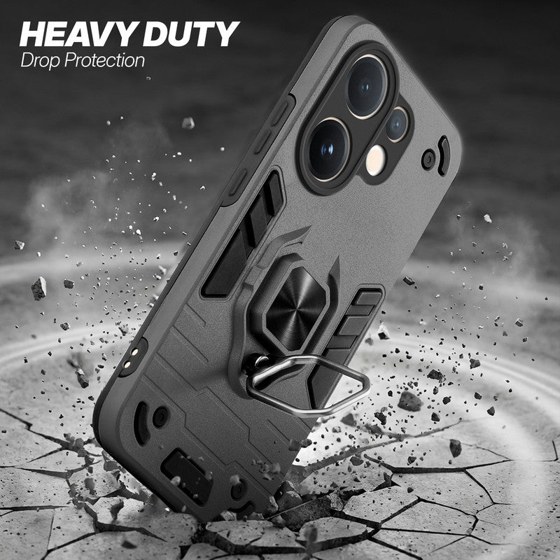 Vivo V60 5G protective case illustrating impact drop protection with an impact-resistant frame.