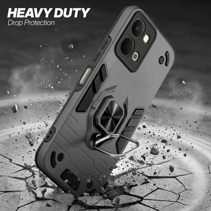 Vivo Y51 Pro 5G protective case illustrating impact drop protection with an impact-resistant frame.