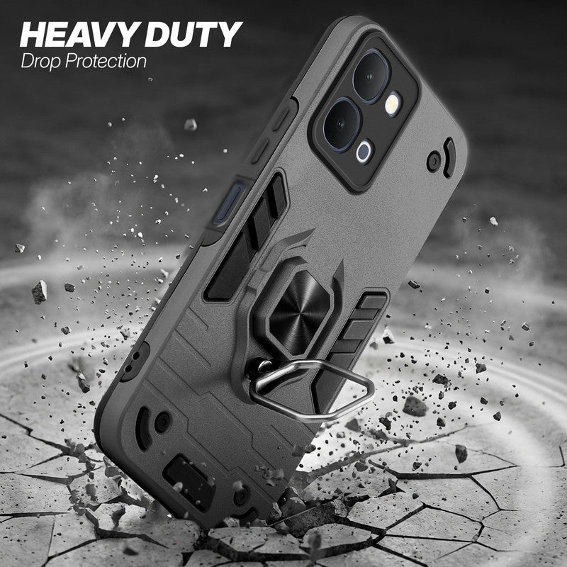 iQOO Z11x 5G protective case illustrating impact drop protection with an impact-resistant frame.