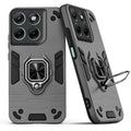 Back view of Motorola G37 5G case highlighting the built-in rotating metal ring holder