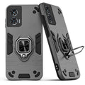 Back view of Motorola Moto G96 5G case highlighting the built-in rotating metal ring holder