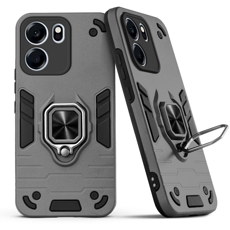 Back view of OnePlus Nord CE 6 5G case highlighting the built-in rotating metal ring holder