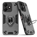 Back view of Oppo A6C 4G case highlighting the built-in rotating metal ring holder