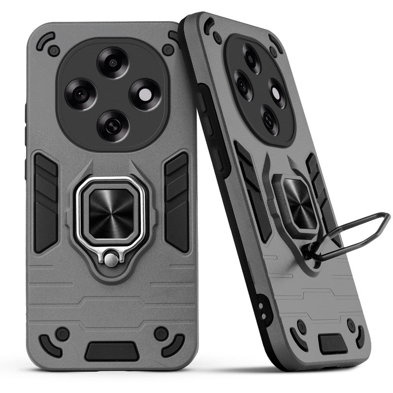 Back view of Oppo F31 Pro 5G case highlighting the built-in rotating metal ring holder