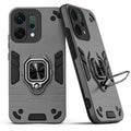 Back view of Oppo Reno 14 5G case highlighting the built-in rotating metal ring holder