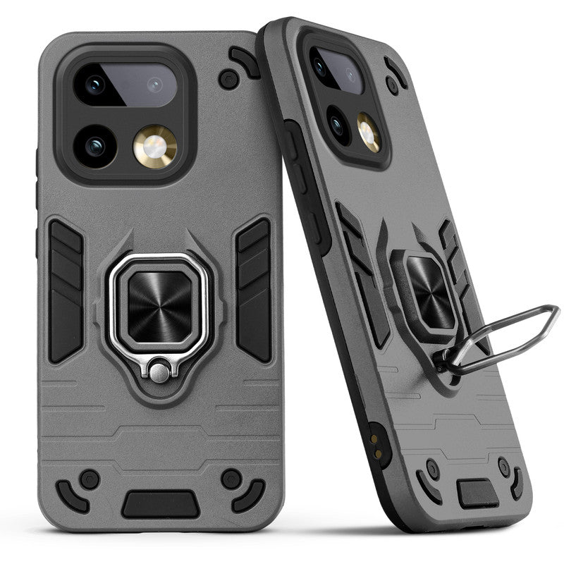 Back view of Realme 16 Pro Plus 5G case highlighting the built-in rotating metal ring holder