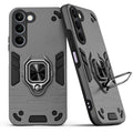 Back view of Realme C83 5G case highlighting the built-in rotating metal ring holder