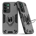 Back view of Realme C85 5G case highlighting the built-in rotating metal ring holder