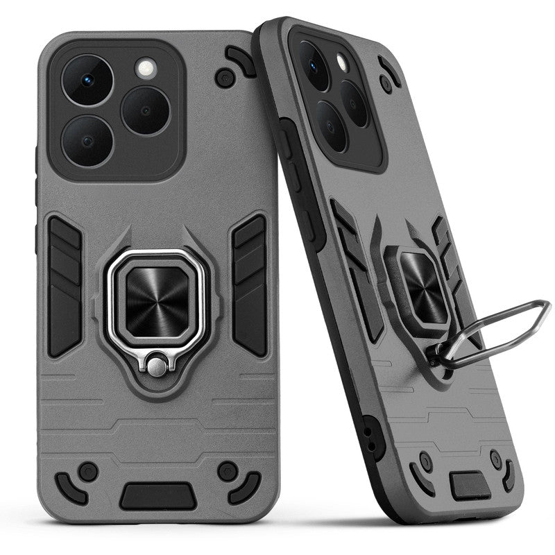 Back view of Realme Narzo 90 5G case highlighting the built-in rotating metal ring holder