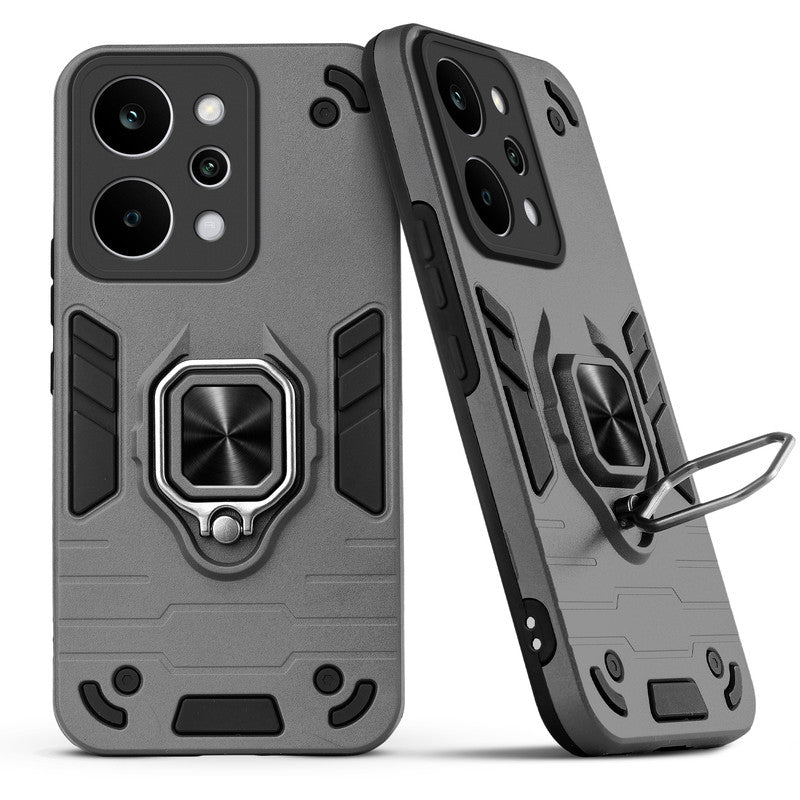 Back view of Realme P4 Power 5G case highlighting the built-in rotating metal ring holder