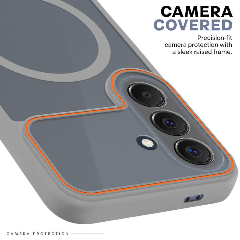 Premium Magnetic Case for Samsung A57 5G with Frosted Back, Soft Silicone Edges & Raised Camera Protection