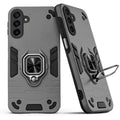 Back view of Samsung M17 5G case highlighting the built-in rotating metal ring holder