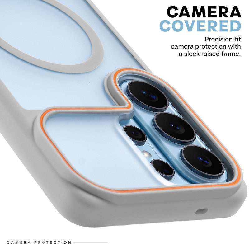 Premium MagSafe Case for Samsung S26 Ultra 5G with Frosted Back, Soft Silicone Edges & Raised Camera Protection