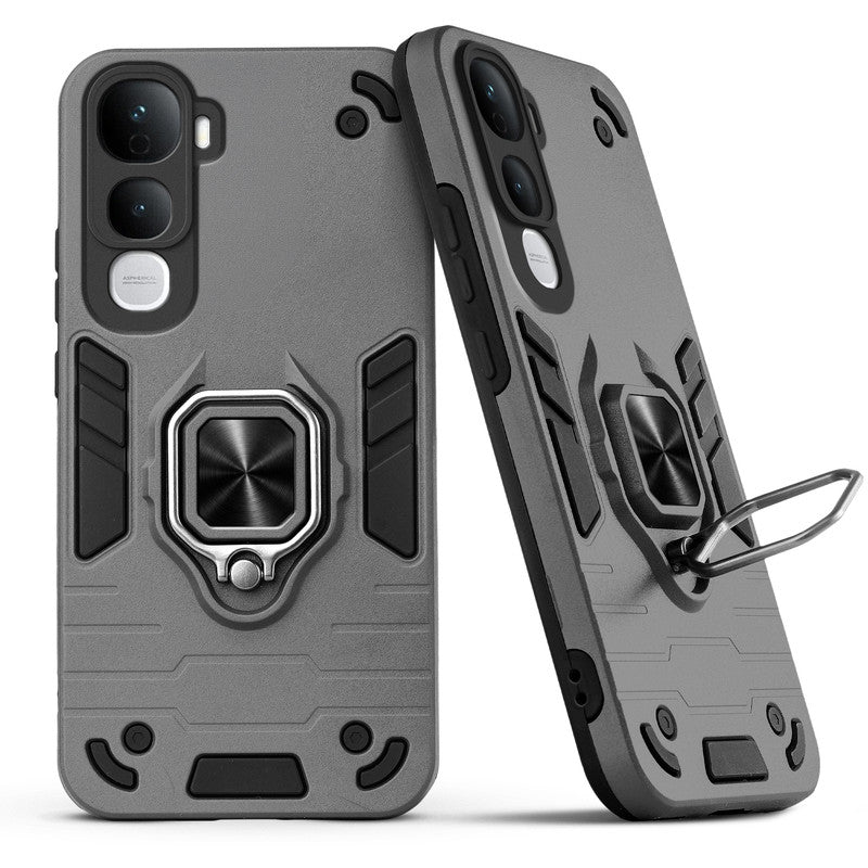 Back view of Vivo Y400 Pro 5G case highlighting the built-in rotating metal ring holder