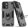 Back view of iQOO Z11x 5G case highlighting the built-in rotating metal ring holder