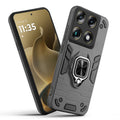 Front and back view of otorola Signature fitted with a protective case and ring grip