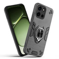 Front and back view of OnePlus Nord 6 5G fitted with a protective case and ring grip