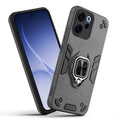 Front and back view of Oppo Reno 15C 5G fitted with a protective case and ring grip