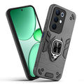 Front and back view of Realme 15x 5G fitted with a protective case and ring grip