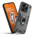 Front and back view of Realme Narzo 90 5G fitted with a protective case and ring grip