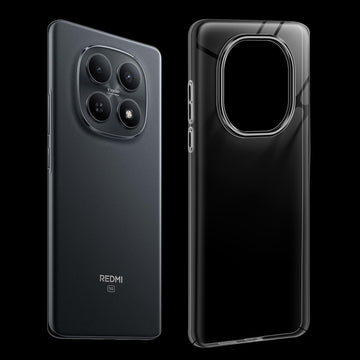 Crystal Clear Anti-Yellow Transparent Back Cover Case With Camera Ring Protection for Redmi Note 15 5G