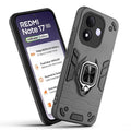 Front and back view of Redmi Note 17 5G fitted with a protective case and ring grip