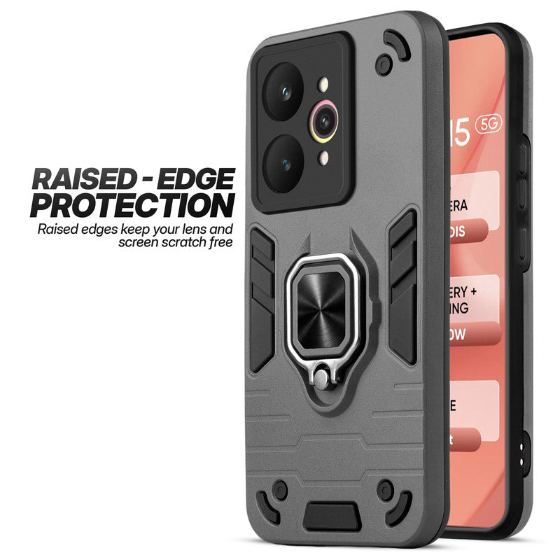 Realme 15 5G case showing raised edge protection for camera and screen