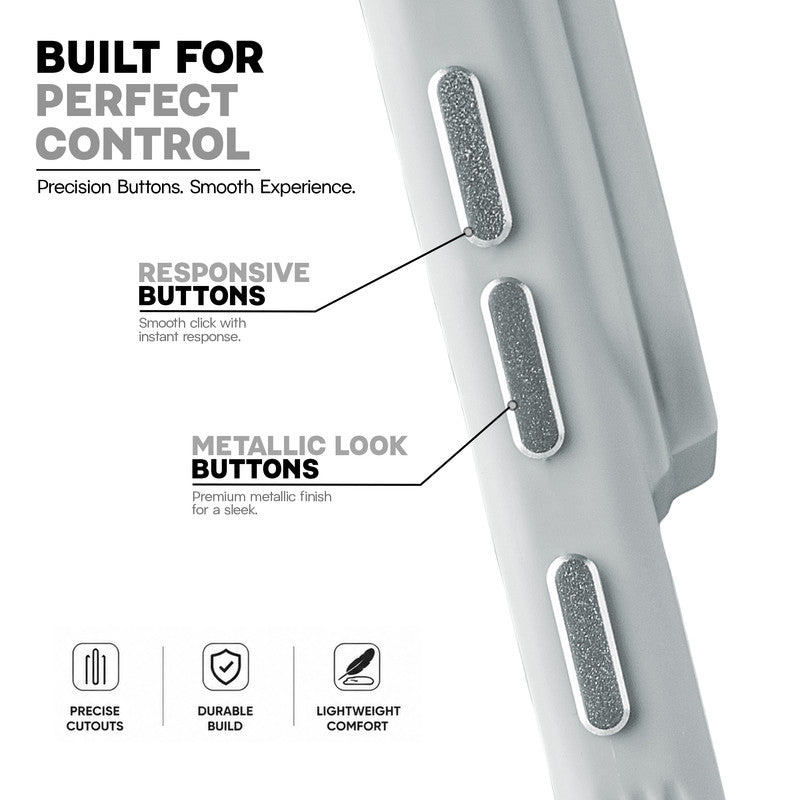 Premium Frosted Back Cover with Textured Camera Design & Metal-Look Buttons for Samsung A56 5G