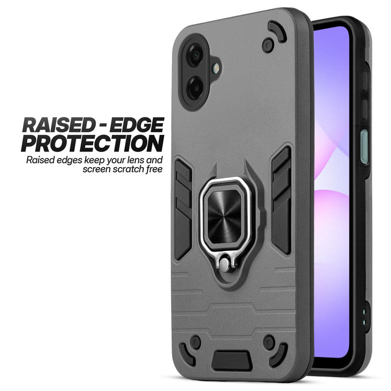 Samsung M17e 5G case showing raised edge protection for camera and screen