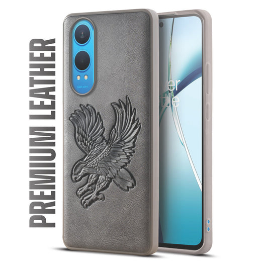 Eagle Textured Leather Back Case Cover for OnePlus Nord CE 4 Lite 5G