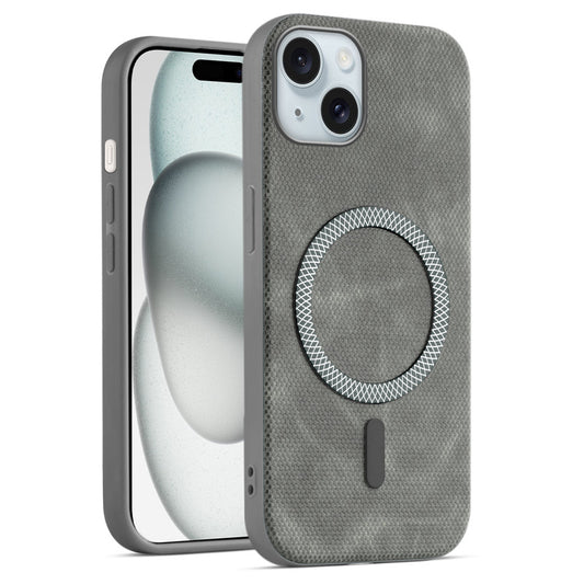 Rugged Vintage Look Back Case For Apple iPhone 15 With Magnetic Charging Compatible with MagSafe