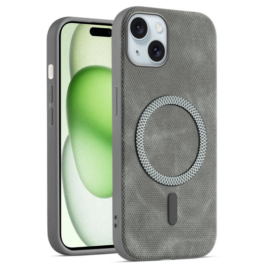 Rugged Vintage Look Back Case For Apple iPhone 15 Plus With Magnetic Charging Compatible with MagSafe