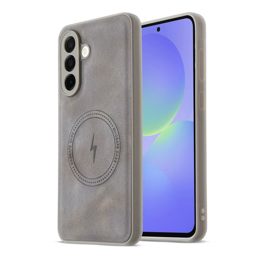 Refined PU Leather Case for Samsung A36 5G , with Support for MagSafe & Wireless Accessories
