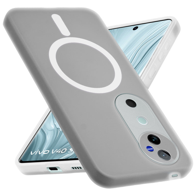 Classic Matte Silicone Back Case for Vivo V40 Pro 5G