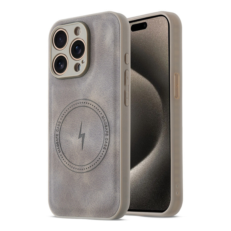 Refined PU Leather Case for Apple iPhone 15 Pro Max
