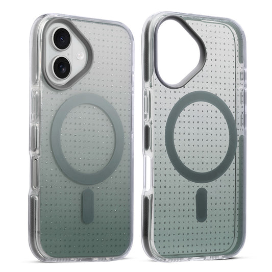 Stunning Dual Shade Starry MagSafe Hard Back Case for Apple iPhone 16 with Colourful Raised Camera Edges