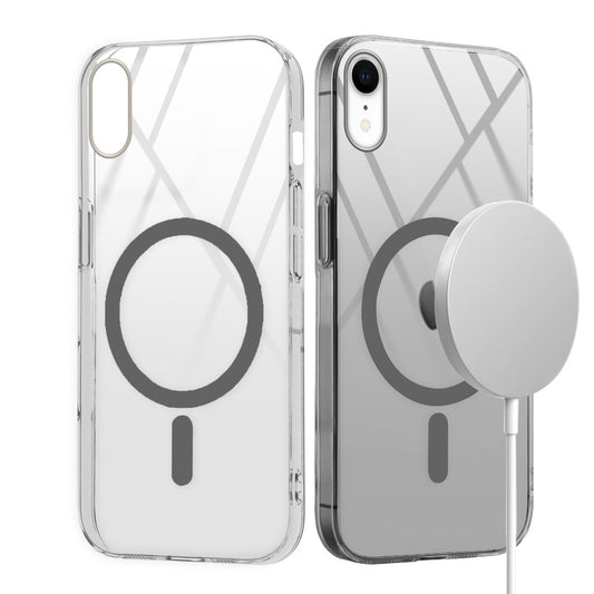 Crystal Clear Hard Back Anti-Yellowing with MagSafe Compatibility Phone Case For Apple iPhone XR
