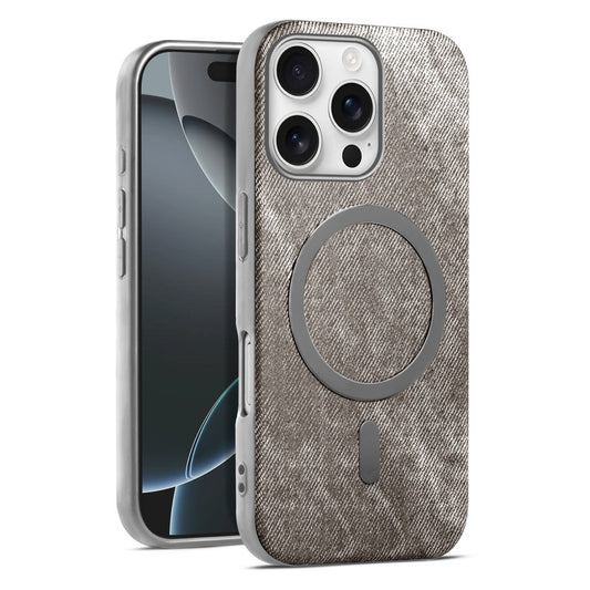 Classic Denim Finish Back Case For Apple iphone 16 Pro Max With MagSafe Support