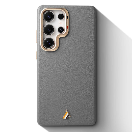 Exclusive Hard Back Case for Samsung S24 Ultra 5G with Leather Textured Finish, Matte finish Buttons and Soft Inner Fabric