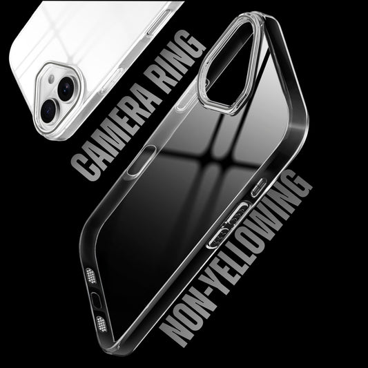 Crystal Shield Hard Case with Anti-Yellowing and Colorful Camera Guard for Apple iPhone 16