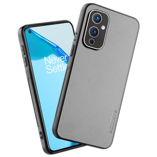 Unimore Leather Hard Case with Shiny Camera Protection For OnePlus 9 5G
