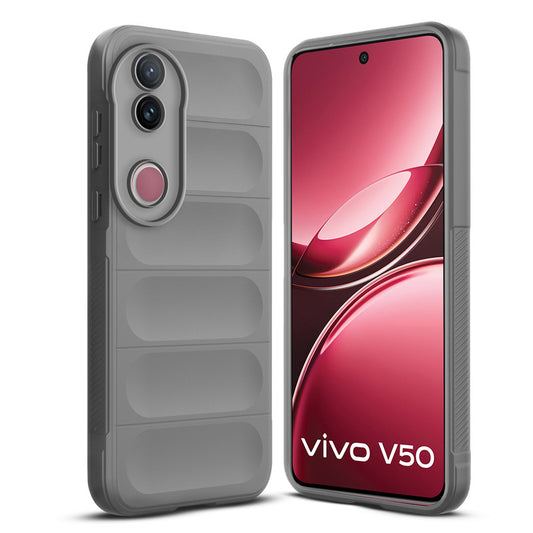 Premium Liquid Silicone Comfort Grip Case for Vivo V50 5G with Soft Touch Matte TPU