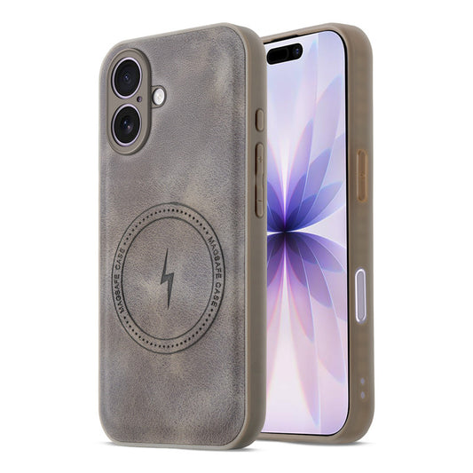 Refined PU Leather Case for Apple iPhone 17 , with Support for MagSafe & Wireless Accessories