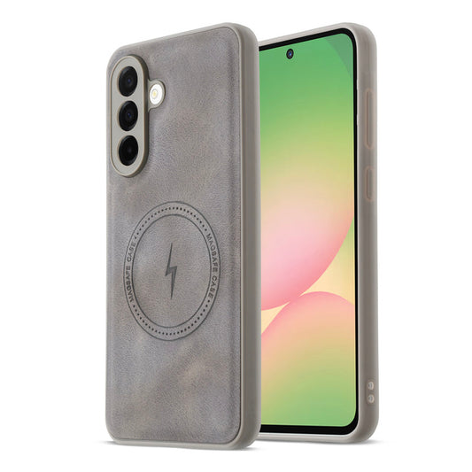 Refined PU Leather Case for Samsung A56 5G , with Support for MagSafe & Wireless Accessories